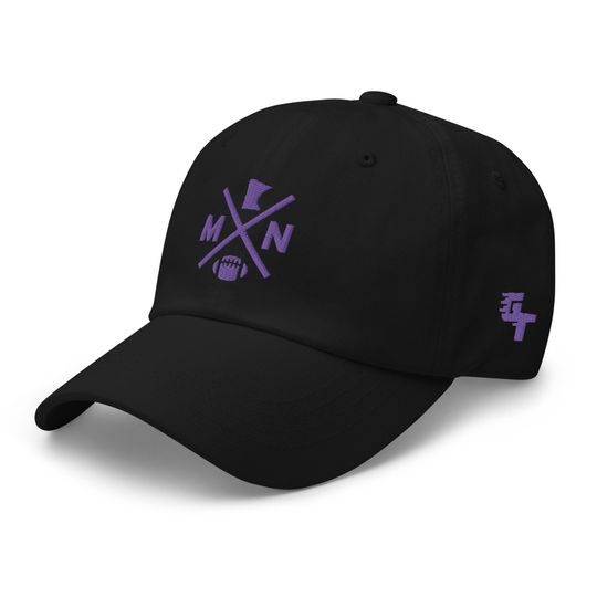 Minnesota Football Retro MN Cross Embroidered Baseball Caps