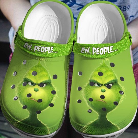 Ew People funny character Christmas Clogs, The funny character Gifts, The funny character Clogs, funny character Clogs For Women Men, Clogs Sandals, Christmas Gift