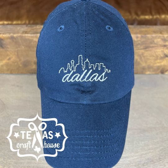 City of Dallas Skyline Baseball Hat - Dallas Texas Baseball Hat