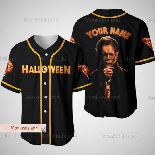 Halloween Michael Myers Baseball Jersey, Custom Michael Myers Jersey, Michael Myers Jersey Shirt, Horror Movie Shirt, Halloween Jersey