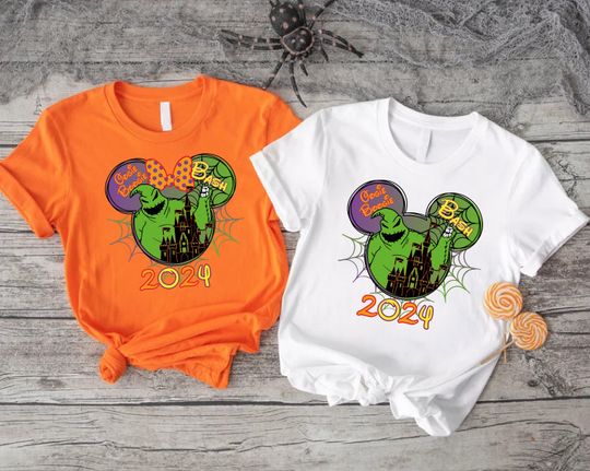 Oogie Boogie Bash 2024 Shirt,Disney Halloween Party Tshirt,Halloween Gift,Matching Family Shirts,Disneyland Vacation Shirts,Oogie Boogie Tee