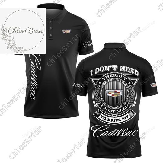 Halloween Cadillac Polo Shirt, Cadillac Mens Shirt, Cadillac Car Shirt, Personalised Golf Polo Shirt, Sports Car Shirt, Cadillac Shirt