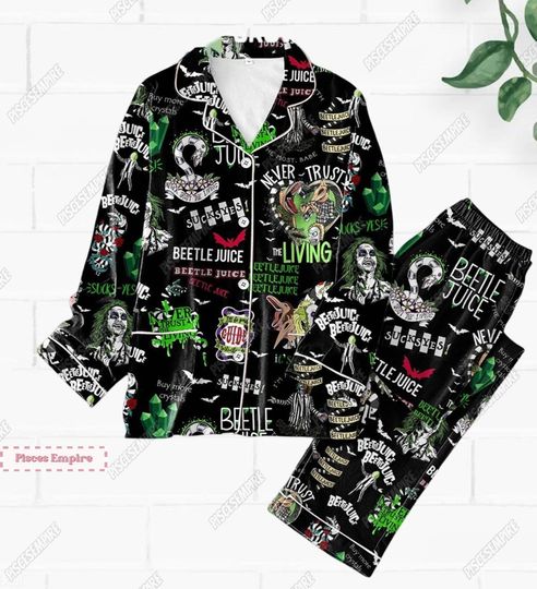Halloween Beetlejuice Pajamas, Horror Movie Shirt, 1988 Halloween Movie Holiday Shirt, Beetlejuice Pajamas Pant, Halloween Horror Shirt