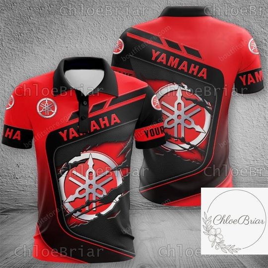 Halloween Yamaha Polo Shirt, Custom Golf Polo Shirt, Yamaha Shirt For Men, Yamaha Sports Polo Shirt, Yamaha Polo Shirt Men