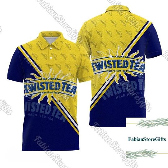 Halloween Twisted Tea Polo Shirt, Golf Shirts For Men, Twisted Tea Shirts, Gift For Him, Funny Dad Polo Shirt, Bachelorette Party