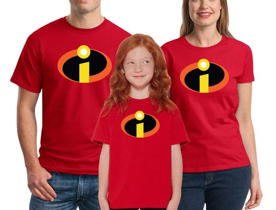 The Incredibles T-shirts Men's, Women's, Youth, Toddler and Baby Bodysuit Creeper Halloween Cosplay shirts