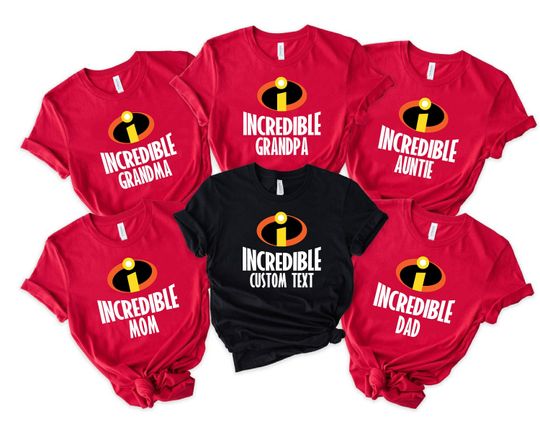 The Incredibles Family Party Shirts,Incredibles Halloween Costume,Incredibles Birthday Party Family Shirts,Disney Incredibles Shirts