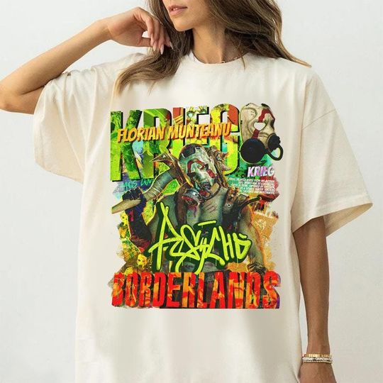 Borderlands 2024 Movie Shirt, Lilith Tiny Tina Claptrap Mad Moxxi Roland Krieg Borderlands, Borderlands Game Movie Fan Shirt