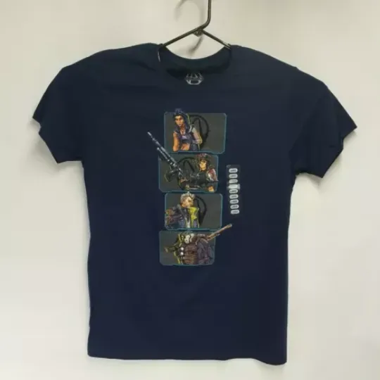 Borderlands 3 Vault Mens T-shirt, 2024 Hot Movie Shirt, Cotton Short Sleeve Casual Tee