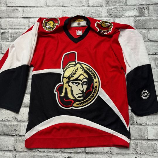 Vintage 90s Ottawa Senators Hockey Jersey Mens Sz Small Koho Sewn Logos