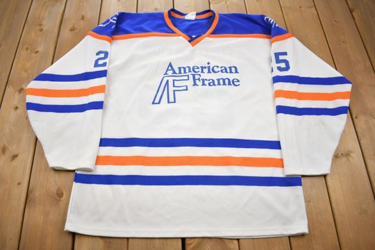 Vintage 1980s American Frame Hockey Jersey / Sportswear