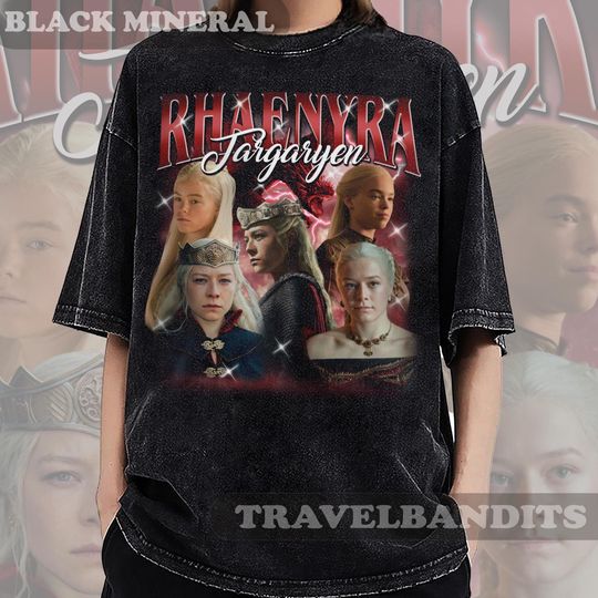 Limited Rhaenyra Targaryen shirt, Retro 90s Bootleg Comfort Colors Tshirt, Custom Tee From Photo, GOT Fan Shirt, TV Show Character Tee