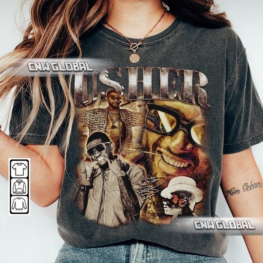 Usher 90s Music Rap Shirt, Bootleg Rapper Vintage Retro Y2K Shirt, Retro Coming Home Halftime Show Tour Concert Tickets