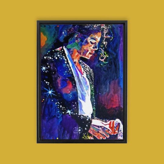 Framed Michael Jackson, Portrait Wall Art, Celebrity Poster, Famous Singer Wall Art, Famous Decor, Michael Jackson Art, Printed Posters.
