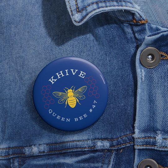 KHIVE kamala Pin Buttons, Kamala Harris, Queen Bee following