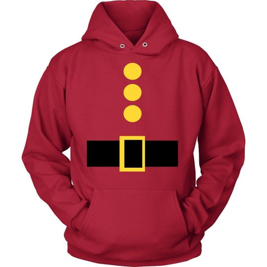 Santa Claus Unisex Hoodie, Festive Design Pullover Hoodie, Cosplay Hoodie, Christmas Shirt
