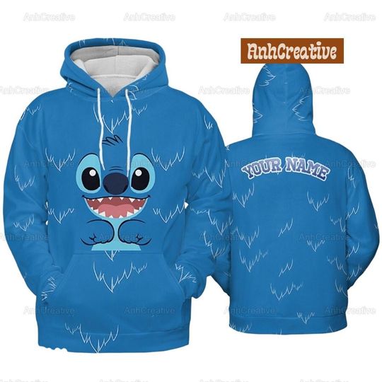 Personalized Lilo Stitch Disney Hoodie, Stitch Ohana Means Family Hoodie, Disneyland Hoodie, Disney Stitch Shirt, Stitch Gifts, Custom