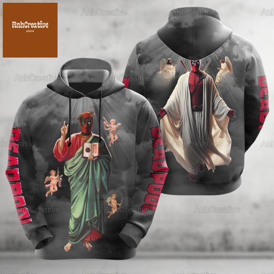 Funny Deadpool Jesus T-Shirt, Avengers And Jesus Shirt, Religious Tee, Deadpool Shirt, Christian Shirt, Deadpool And Wolverine Shirt
