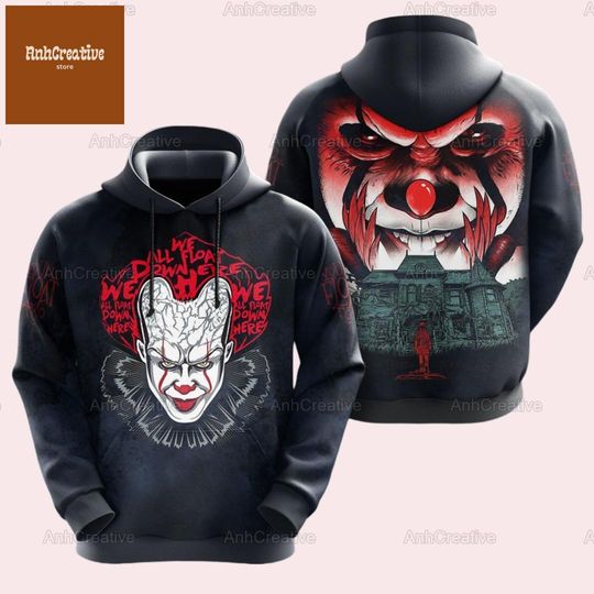 Halloween Pennywise T-Shirt, Pennywise Hoodie, Horror Movie Shirt, Halloween Clown Shirt, Pennywise Lover Gifts