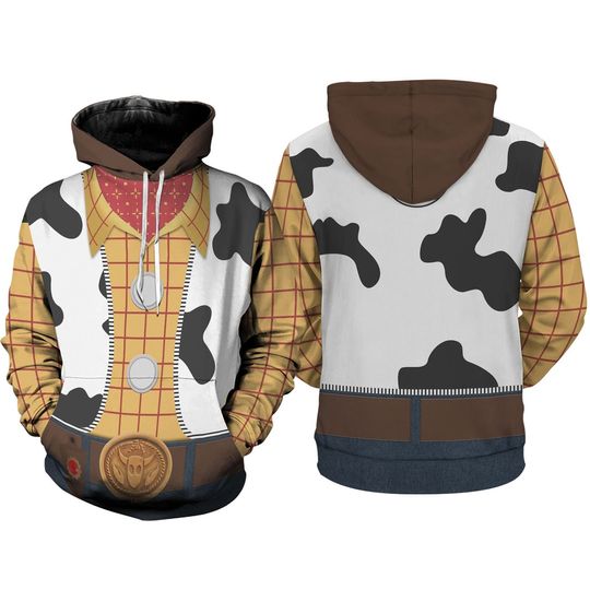 Toy Story Woody Full Over Print 3D Hoodie, Toy Story Sheriff Woody Halloween Cosplay Shirt, Toy Story Movie Magic Kingdom Sweatshirt Hoodie