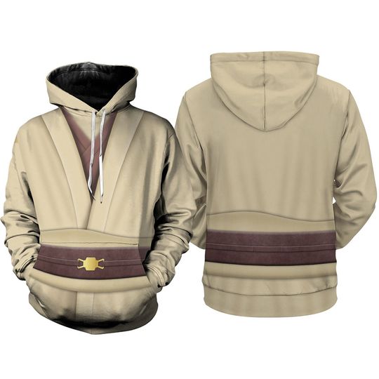 Obi Wan Kenobi Suit Full Over Print 3D Hoodie, Darth Vader Obi Wan Kenobi Halloween Cosplay Shirts, Starwars Galaxy Edge Sweatshirt Hoodie