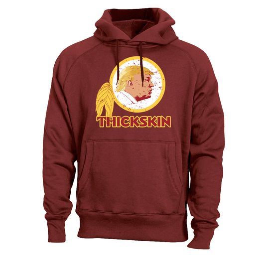 Thickskin Washington Trump Spoof Funny Liberal Political Men's Hoodie