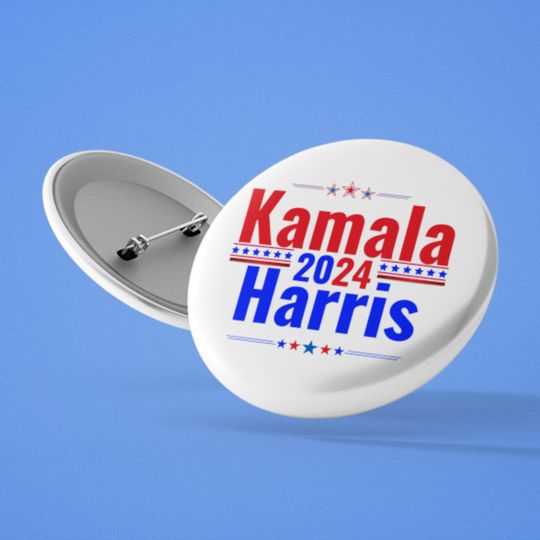 Kamala Harris For President 2024 Button Kamala Merch Harris For President 2024