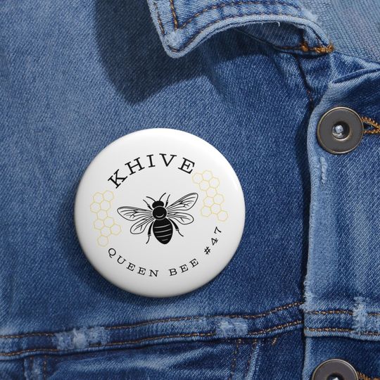 KHIVE Kamala Pin Buttons, Queen bee button, Kamala Harris