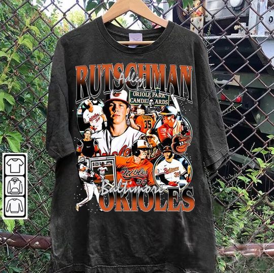 Vintage 90s Graphic Style Adley Rutschman TShirt - Adley Rutschman - Retro American Baseball Tee For Man and Woman Unisex T-Shirt
