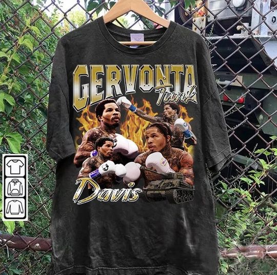 Vintage 90s Graphic Style Gervonta Davis Tee - Gervonta Davis - American Professional Boxer Tee For Man and Woman Unisex Shirt