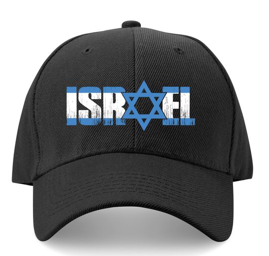 Israel Patriotic Hat Israeli Flag, Israel Star Of David Adjustable Hat, Israel Heritage Hat