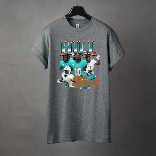 Tyreek Hill Shirt Vintage 90s Tee Retro Football Graphic Tee Miami Dolphins football Fan Apparel Vintage Sportswear Throwback T-Shirt