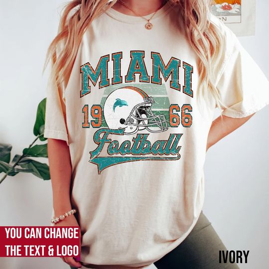 Comfort Colors Miami Football Shirt, Miami Football, Vintage Style Miami Football shirt, Sunday Football