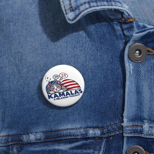 Kamala Harris 2024 Button Pin| Kamala Harris Madam President | Red White Blue