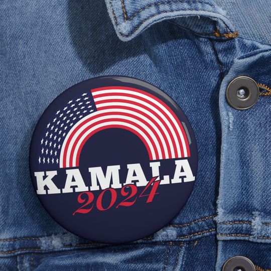 Kamala 2024 Pin| Kamala Harris Madam President | Red White Blue