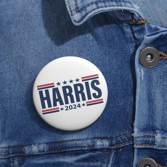 Nominee Kamala Harris 2024 Political Button Democrat Election Pinback Brat Woman