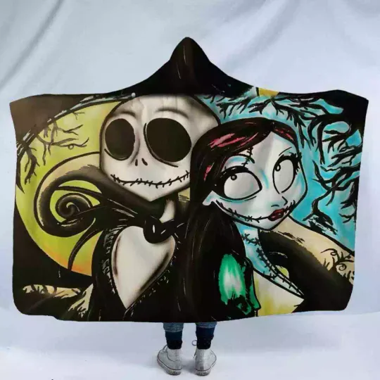 Strange Alien Watercolor 3D Hooded Blanket, Warm and comfortable, Gift For Birthday/Chistmas/New Year, For Him/Her