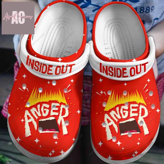 Disney Inside Out Anger Shoes, Anger Sandals, Inside Out Shoes, Inside Out Character Shoes