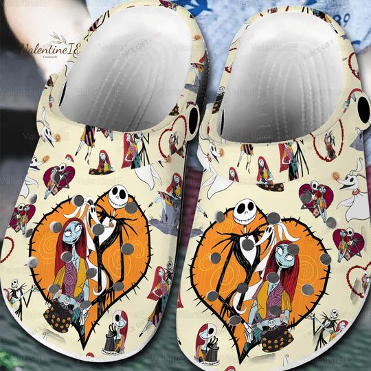 Halloween Jack And Sally Shoes, Nightmare Before Christmas Merch, Jack Skellington Shoes