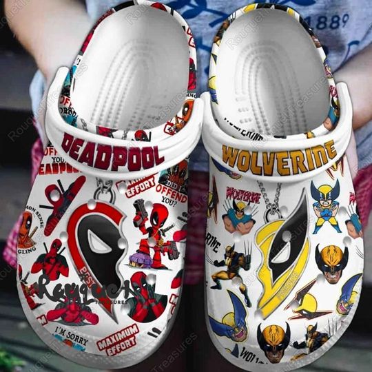 Deadpool And Wolverine Shoes, Deadpool Movie 3 Sandals, 2024 Movie Shoes