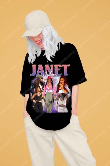 Janet Jackson Collection Singer T-Shirt, Janet Jackson Shirt,,Oversized Shirt