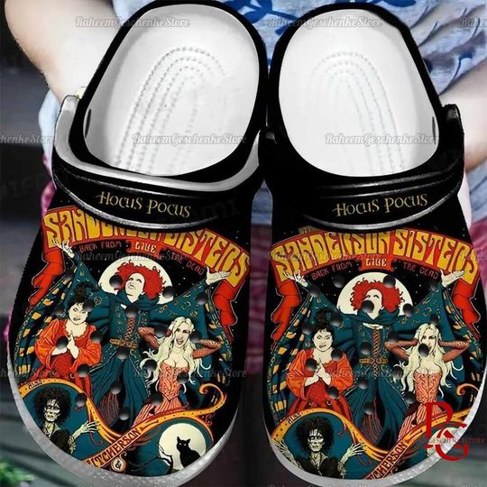 Retro Halloween Hocus Pocus Shoes, Hocus Pocus Women Shoes, Sanderson Sisters Sandals