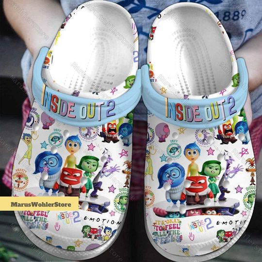Inside Out 2 Shoes, Inside Out Movie Summer Shoes, It's Okay To Feel All The Feels Shoes