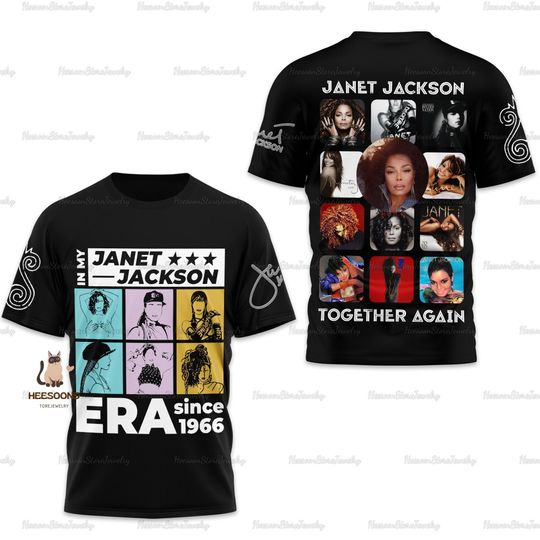 Janet Jackson 3D Shirt, Janet Jackson Concert Tour Shirt, Funny Janet Jackson Trendy Shirt, Janet Jackson Tour Shirt, Music Tour Shirt