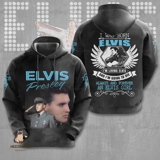 Elvis Presley Hoodie, Elvis Presley 3D Hoodie, Elvis Presley Women Hoodie, Elvis Presley Aesthetic Hoodie, The King Unisex Hoodie