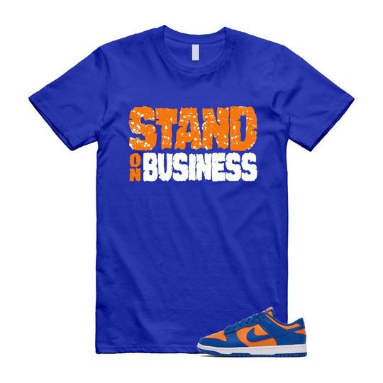 Dunk Knicks Team Royal Blue Orange Low Bright Ceramic T Shirt Match SOB