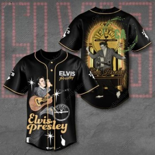 Elvis Presley Baseball Jersey, Elvis Presley Jersey Shirt, Elvis King Of Rock And Roll Shirt, Gift For Her, Elvis Presley Merch