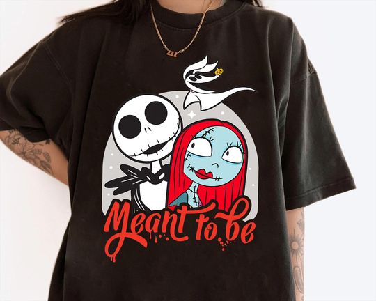 Disney The Nightmare Before Christmas Jack and Sally Meant To Be Shirt, Disneyland Couple Outfits