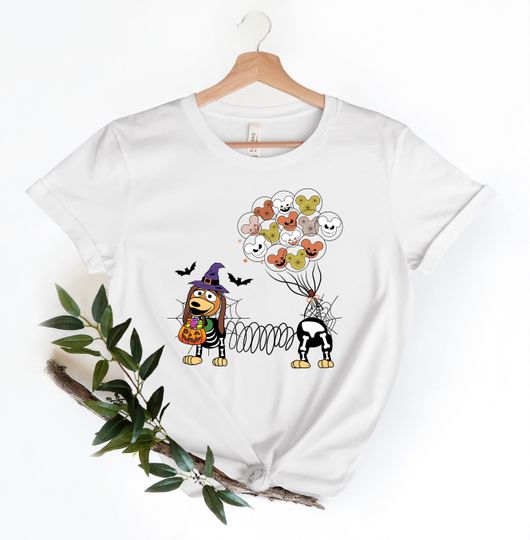 Slinky Dog Skeleton Halloween shirt, Disney Spooky Season Slinky Dog Halloween Shirt