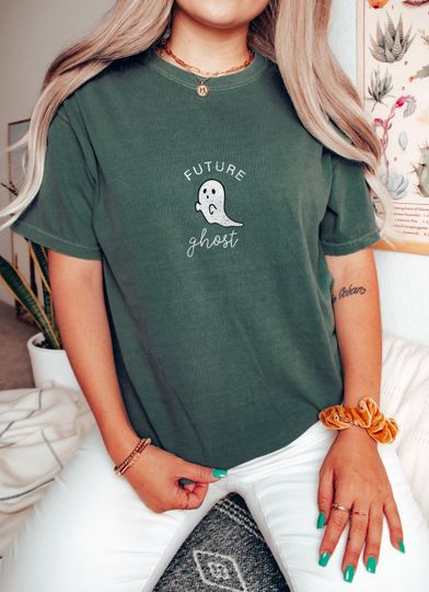 Halloween Tshirt Future Ghost Shirt Stay Spooky Season Tshirt Ghost Tee Vintage